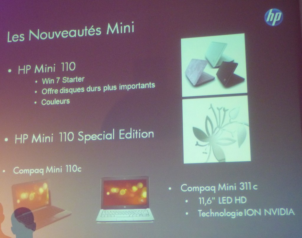 Slide HP Mini Netbooks