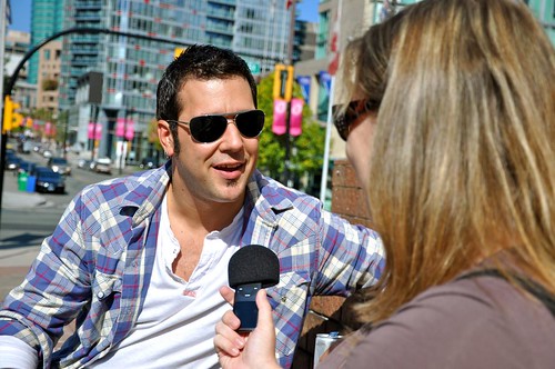 Rebecca interviews George Stroumboulopoulos