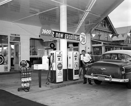 76 Gas Station, 1950's