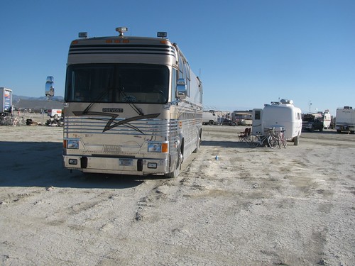 Rendezvous with WhereIsBen.coms Bus at Burning Man