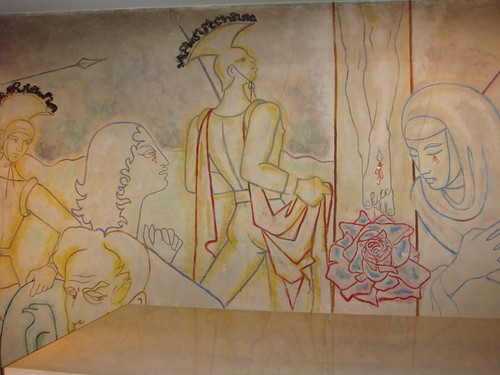 Jean Cocteau mural, London. by TheAltruist.