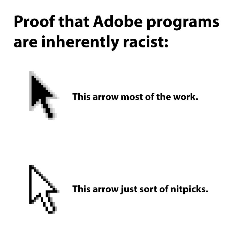 Humour for Designers: Racist Arrows-01