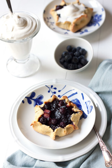 Blueberry-Rhubarb Tarts