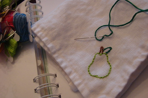 Embroidered Pear