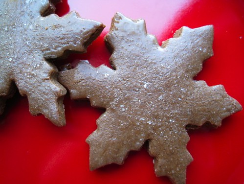 Gingerbread snowflakes