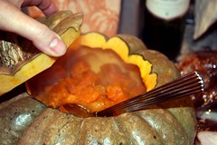 squash in pumpkin shell