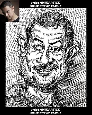 AMIR KHAN caricature