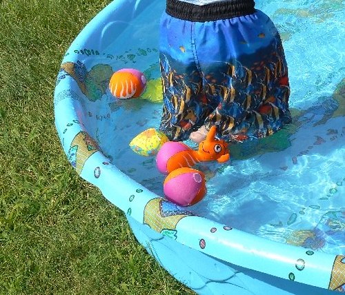 Pool toys for the boys