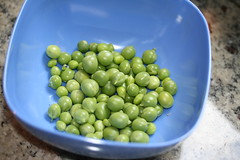 bowl of shelled peas