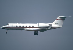 Z Oman Royal Flight Gulfstream IV A4O-AB LHR 14/08/1996