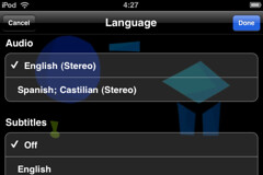 Idiomas y Subtítulos en iPod Touch