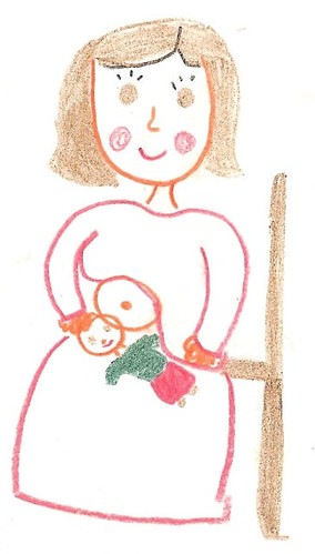 Dibujo infantil lactancia