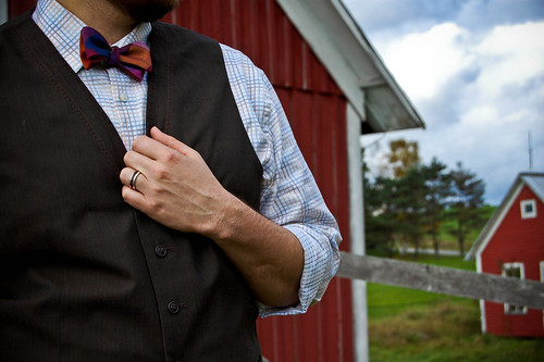 groom in bow tie 