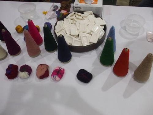 Wool-felting at the Pendleton booth