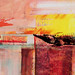 CROCODILE DELTA  _ 70 x 130 cm _ mixed media on canvas (Sold)
