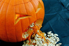 vomiting pumpkin, halloween, food safety, black licorice, reporting on health