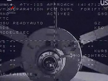 ATV departing ISS