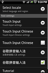 Make sure Google Pinyin in selected
