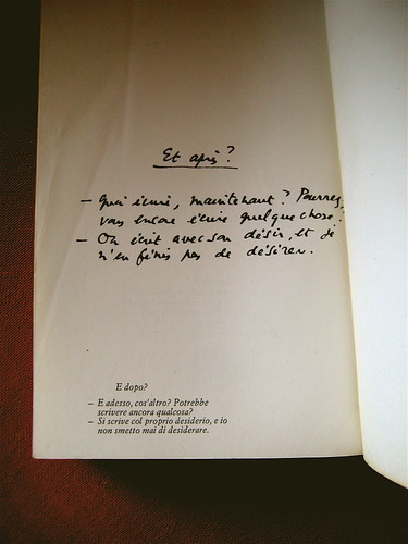 Barthes di Roland Barthes, Einaudi 1980, p. [224] (part.)