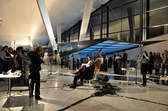 Performing in the opera foyer
