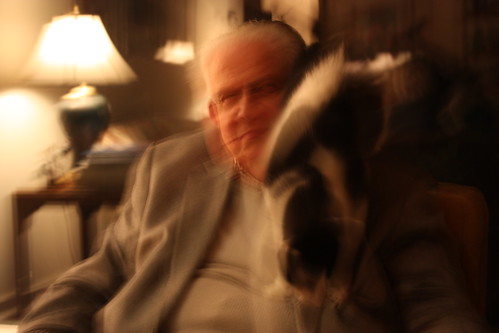 This photo of my husbands grandfather and an affectionate cat should have been awesome. 