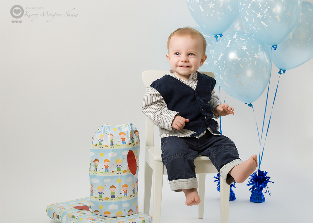 Photography by Kerry M-S: 1st Birthday studio portraits