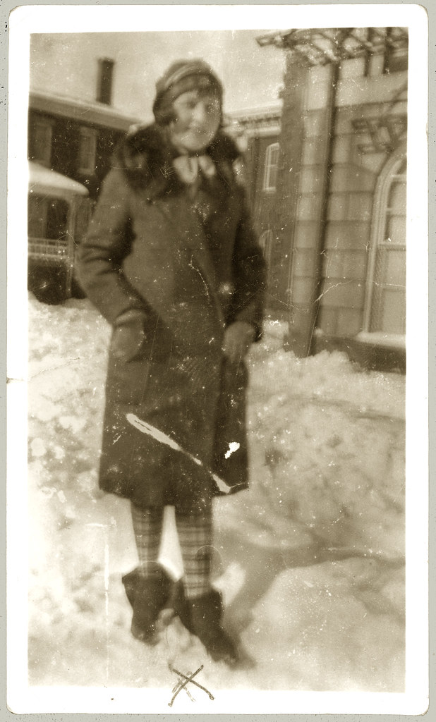 woman in snow
