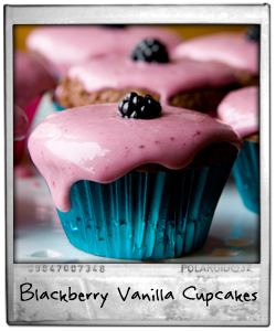 Blackberry Vanilla Cupcakes