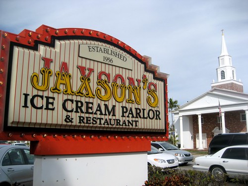 Jaxon's Ice Cream Parlor Sign