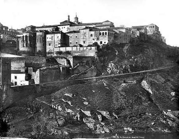 Convento de Santa Fe hacia 1880. Fotografía de Levy