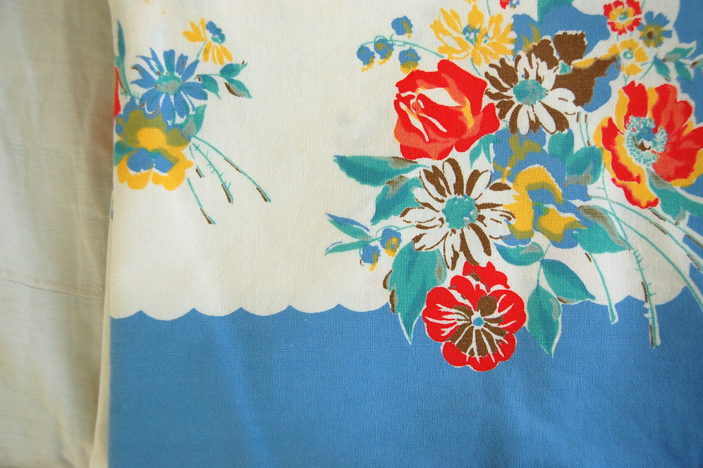 vintage tablecloth
