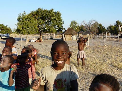 Niños en la Franja del Caprivi (Namibia)