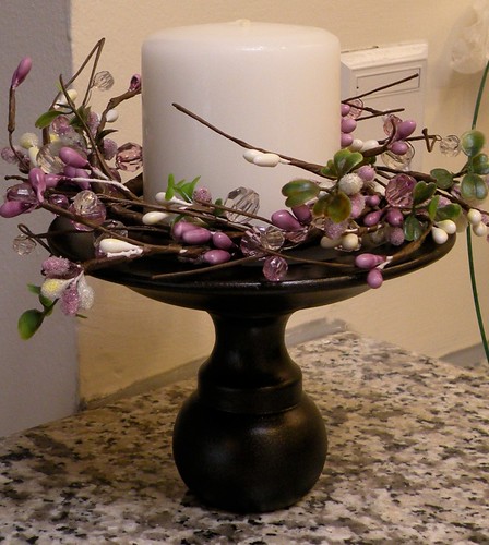 Upcycled Thrift Store Candle Stand