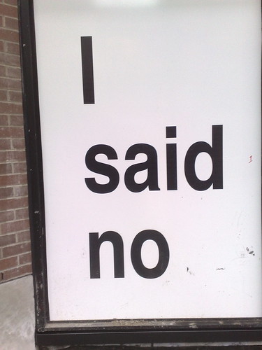 Saying no is ok