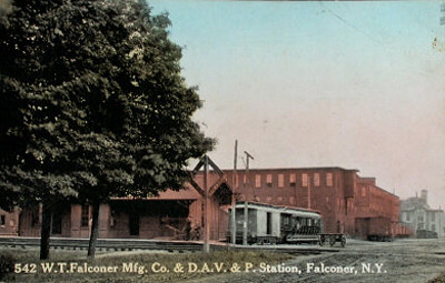 Falconer Mfg. Co and DAV&P Station, Falconer, NY.