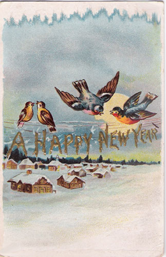 Ink Stains: Vintage Postcard Sunday...Happy New Year!!