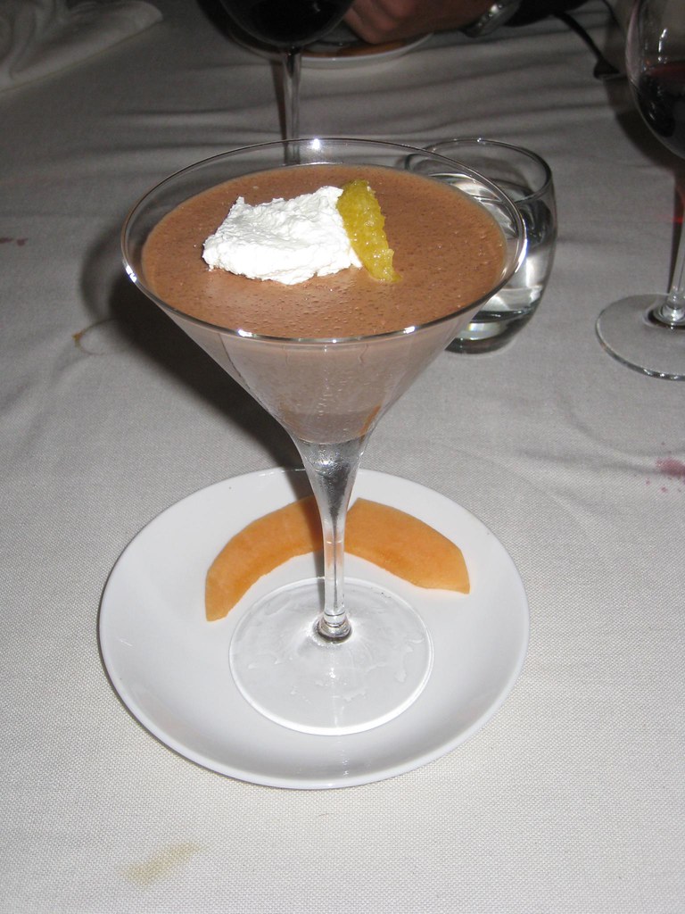 A rich, yet light chocolate mousse that received the thumbs-up from Eric (France).