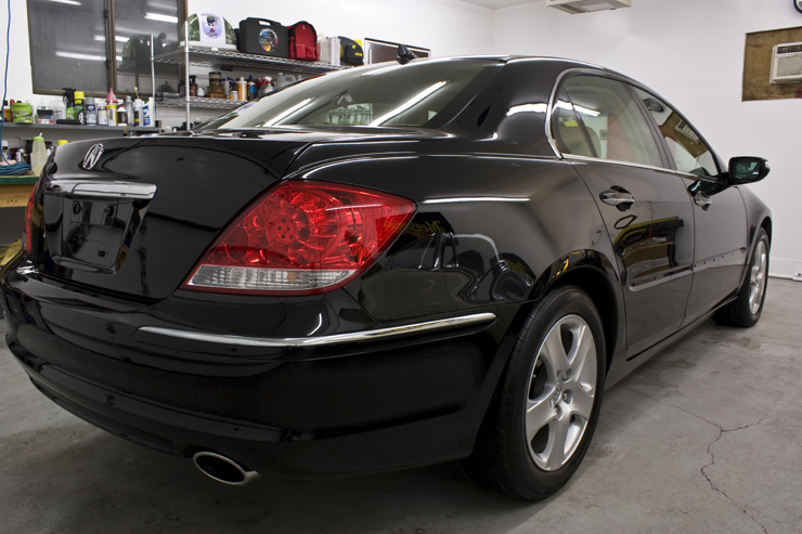 Acura RL after wet sanding and polishing