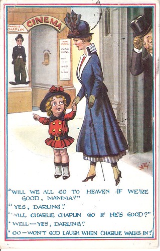 Chaplin cartoon, British 1910s