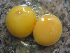 2 yolks and 1 white
