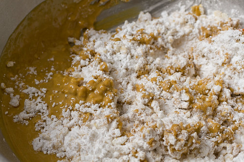 peanut butter rice krispy mixture 3