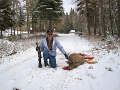 Dad gets a 4 point buck! First deer in 20 years.