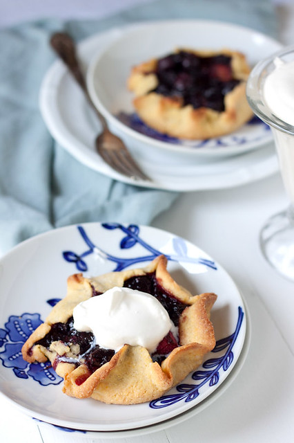 Blueberry-Rhubarb Tarts