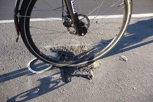 One Less Bike Lane Pothole - Scholls Ferry Road, Washington County, Oregon