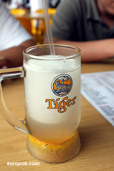 Tiger Beer, no it's Lime Juice