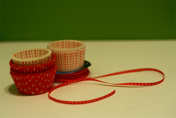 Red & White Cupcake Liners