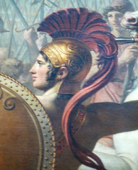 David, The Intervention of the Sabine Women with detail of the face of Romulus