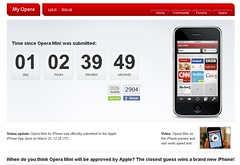 Time since Opera Mini was submitted