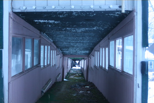Exposed section of breezeway