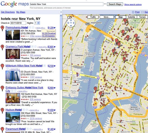 Google Maps Hotel Price Ads
